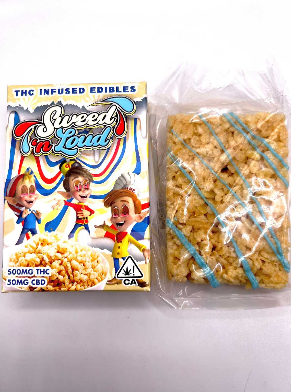 Sweed N Loud Rice Krispies Vanilla Cereal Bars 500mg