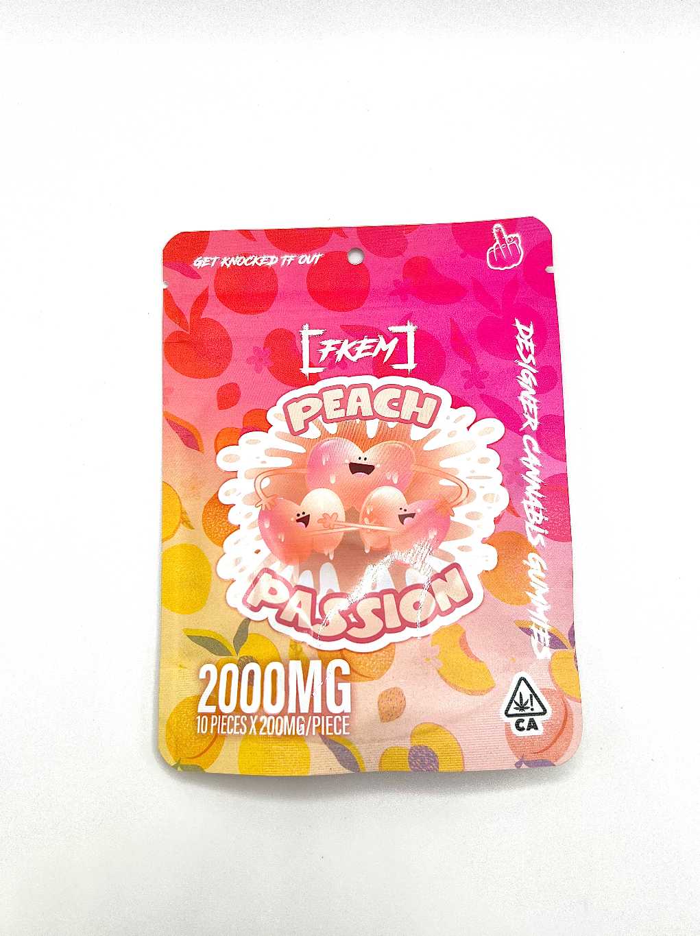 FKEM Peach Passion Gummies 2000mg