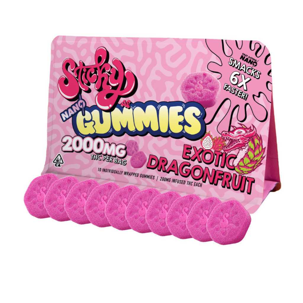 Sticky AF Exotic Dragonfruit Nano Gummies 2000mg