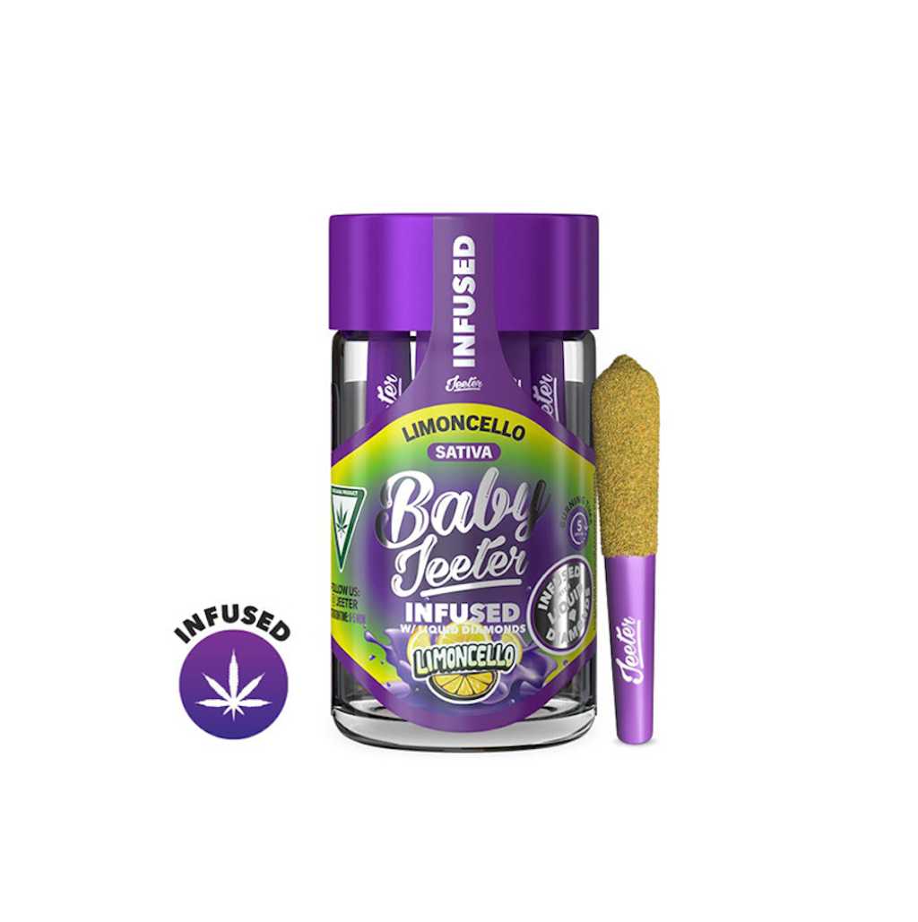 Baby Jeeter Limoncello 5 Pack Infused with Liquid Diamonds (2.5g)