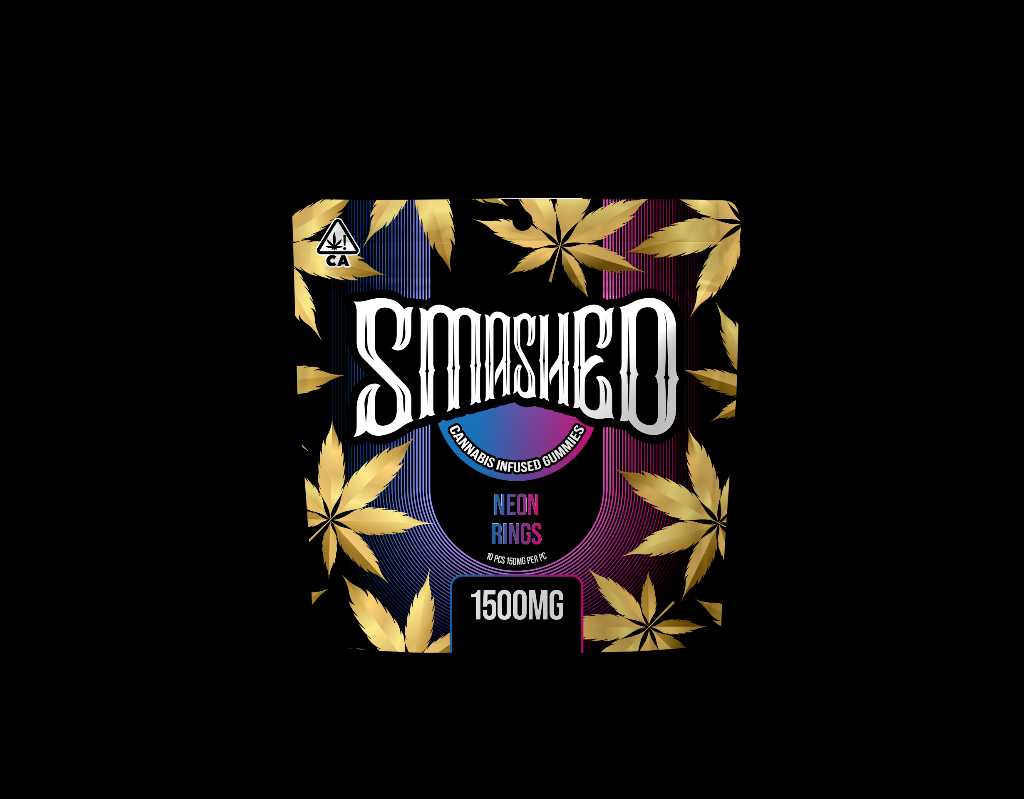 Smashed Gummies Neon Rings 1500mg