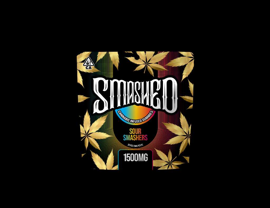 Smashed Gummies Sour Smashers 1500mg