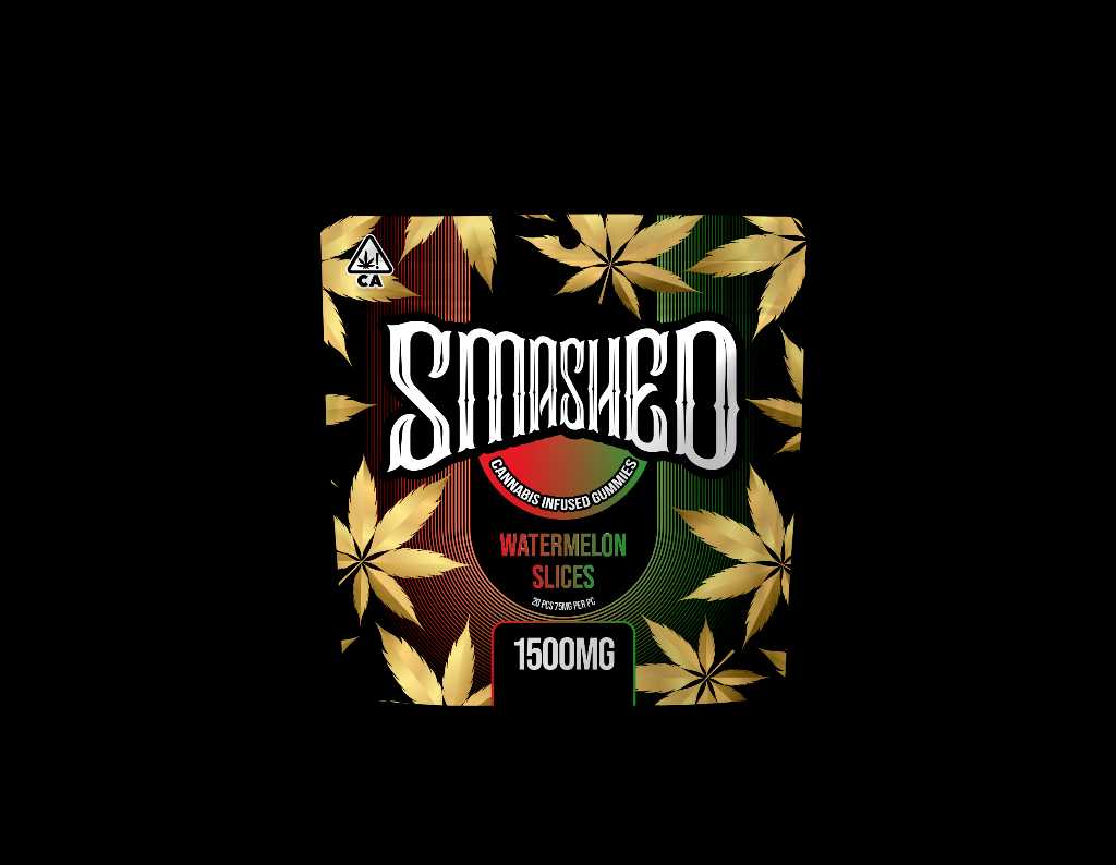 Smashed Gummies Watermelon Slices 1500mg
